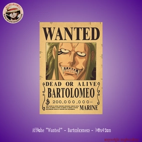 Affiche "Wanted" - Bartolomeo Culture Enthusiast