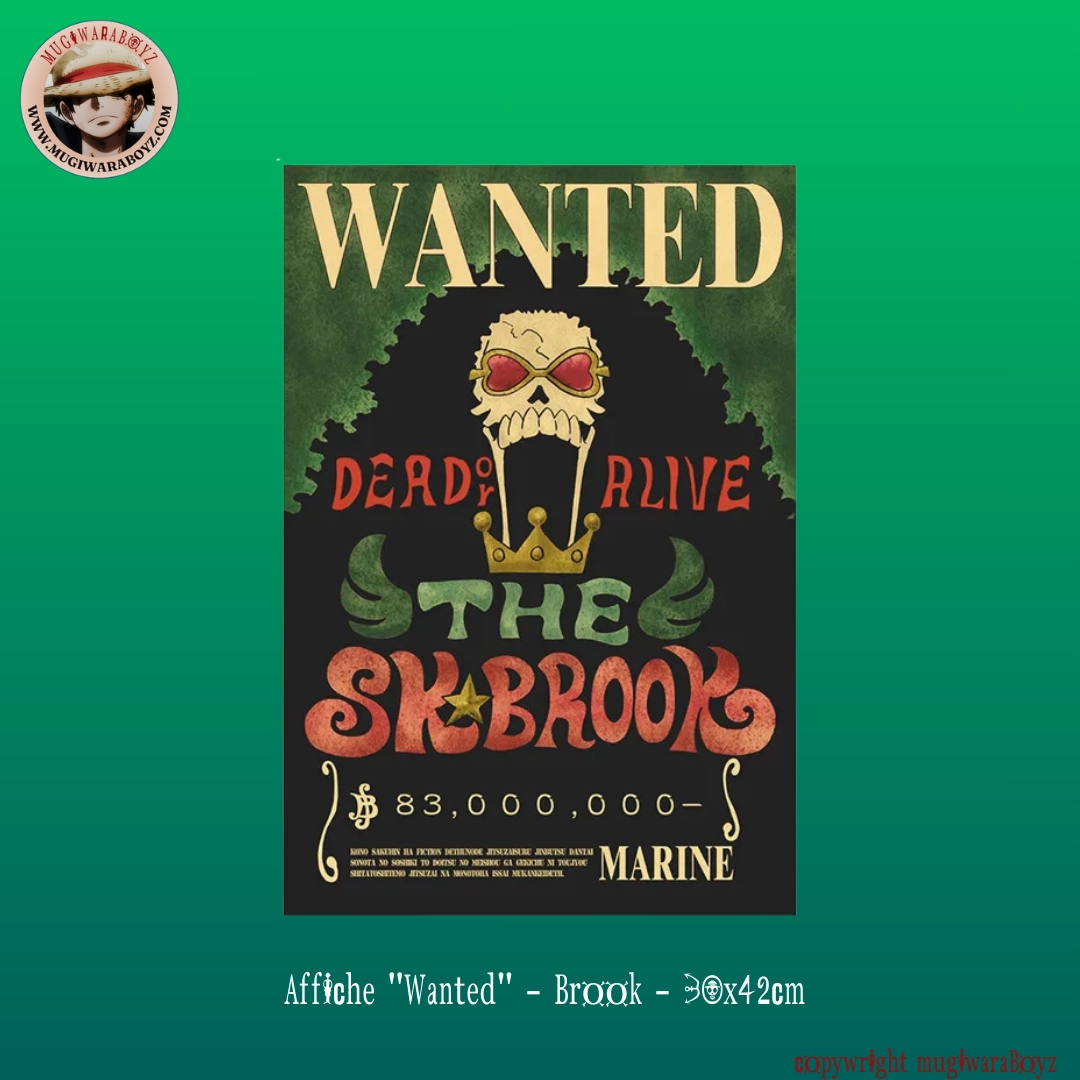 Challenge Level Affiche "Wanted" -Brook