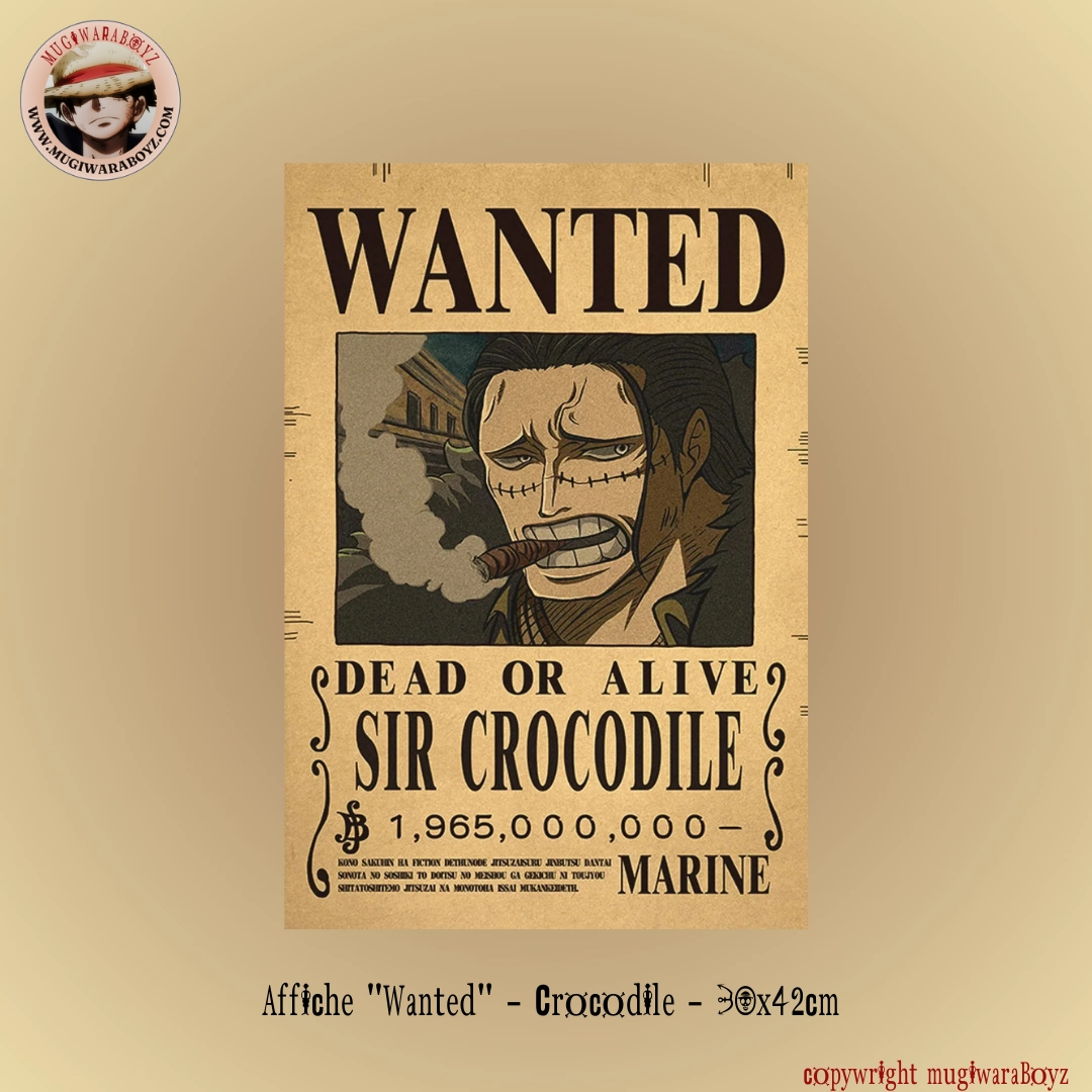 Motor Development Affiche "Wanted" - Crocodile