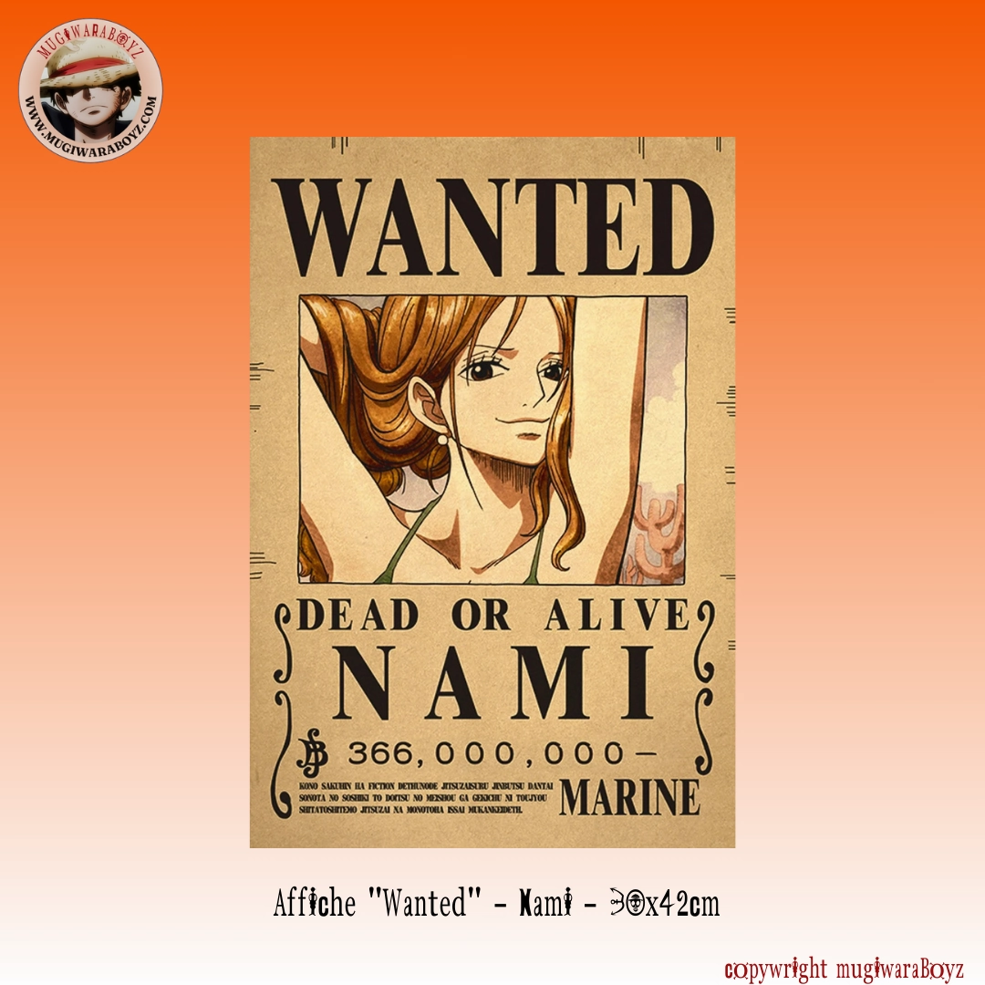 Calming Effect Affiche "Wanted" - Nami