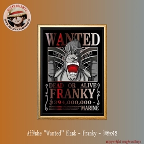 Vehicle Models Affiche "Wanted" Black - Franky