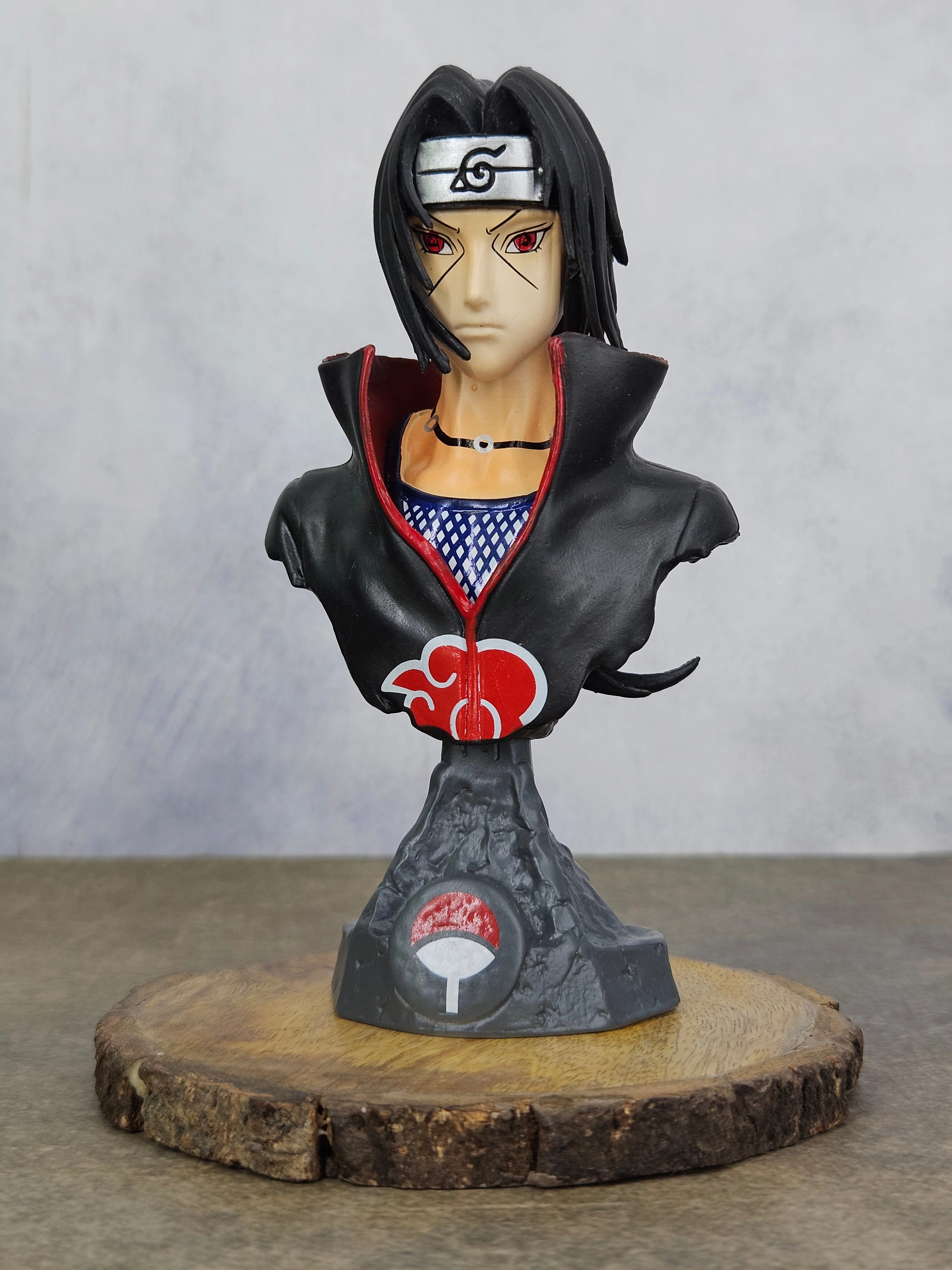 Gaming Display sustainable product Naruto Anime Itachi Uchiha Bust Figure 13 cm Collectible | Without Box