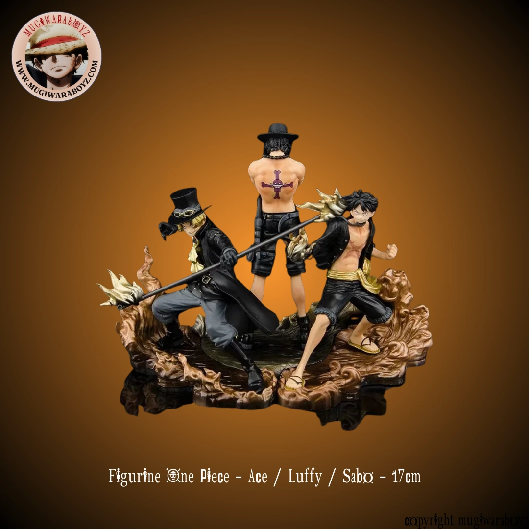Figurine One Piece - Les 3 fr??res d'ames - Luffy x Ace x Sabo Collectible Collection Whole Series