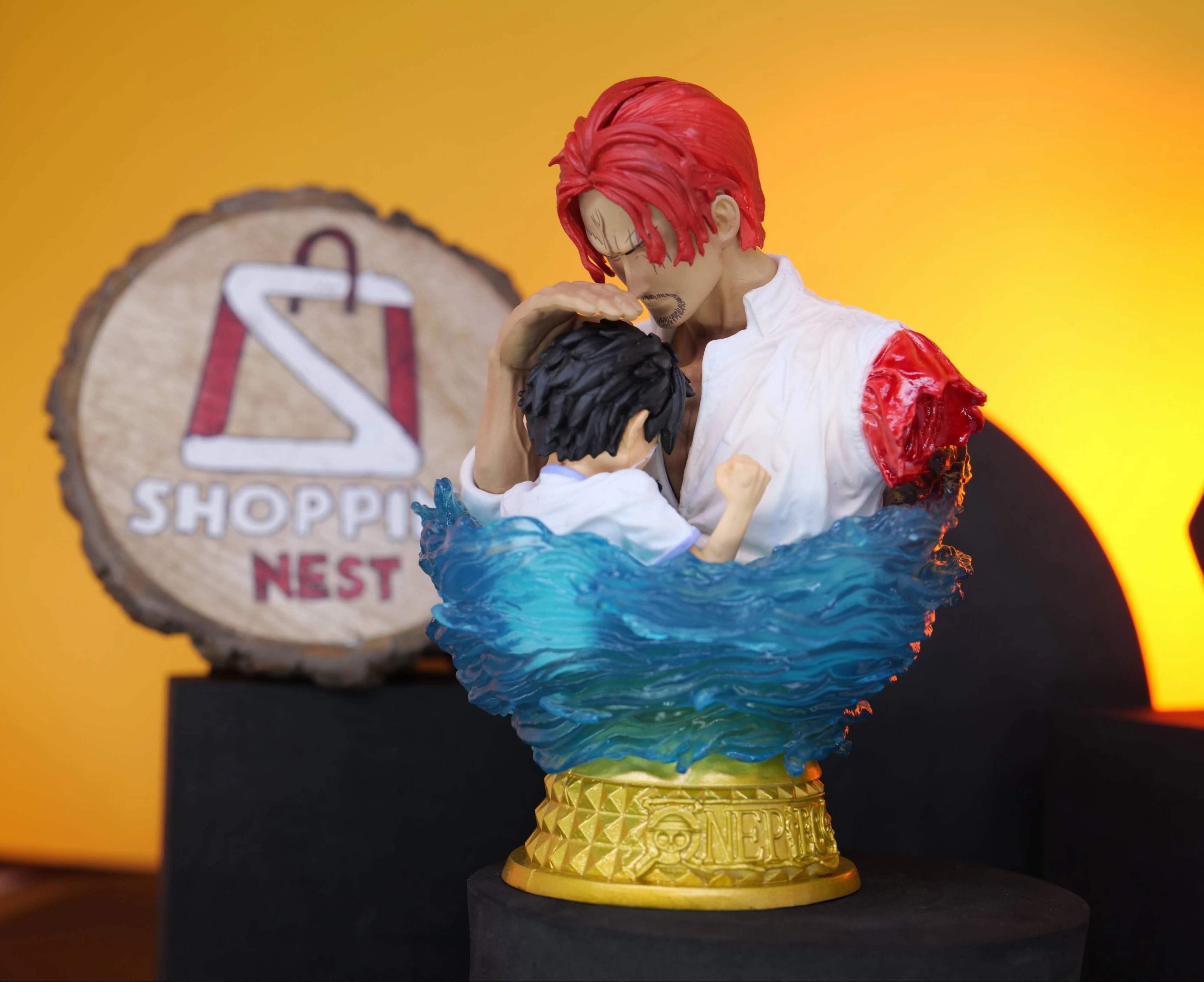 One Piece Luffy and Shanks Iconic Scene Burst Figure Version |PVC| ?C 13 CM PVC Product Designer Art