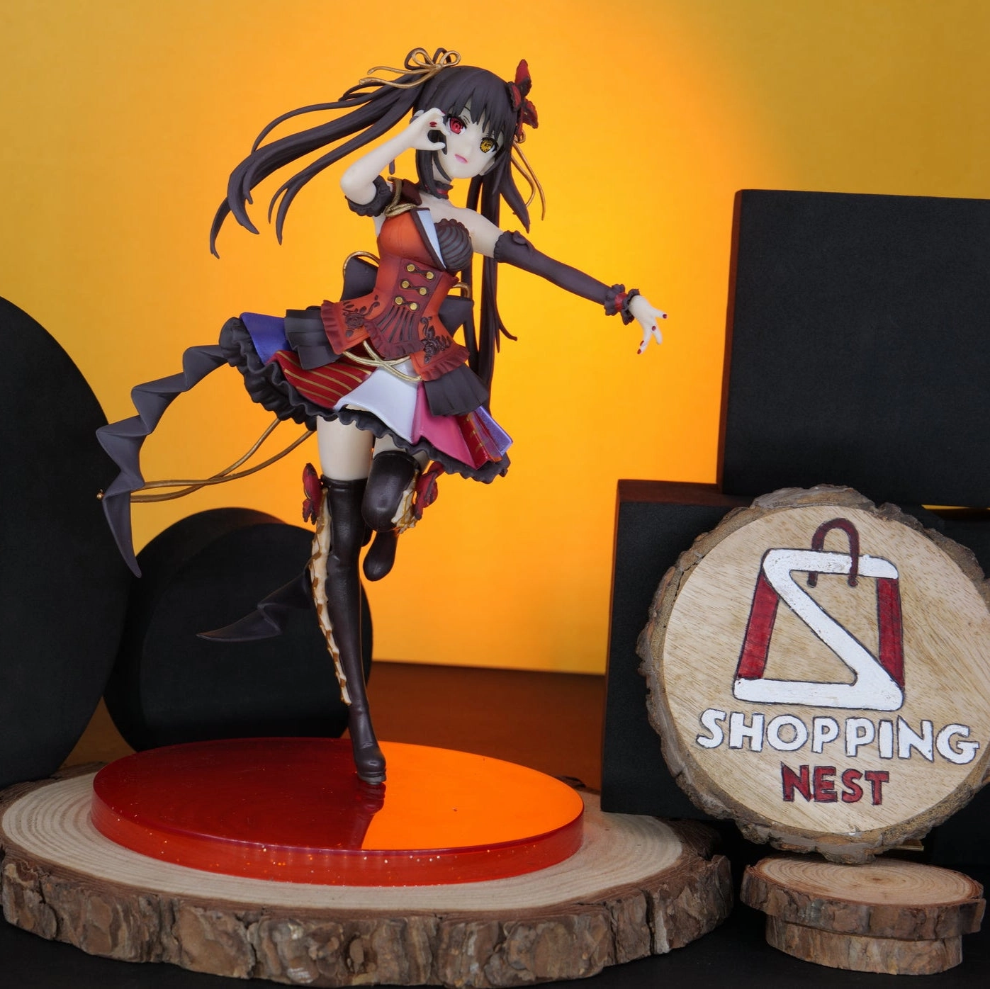 Character Hobby Anime DATE A LIVE Tokisaki Kurumi Cosplay 23.5CM Figure |PVC| Model ?C Collectible Action Figure by Shoppingnest