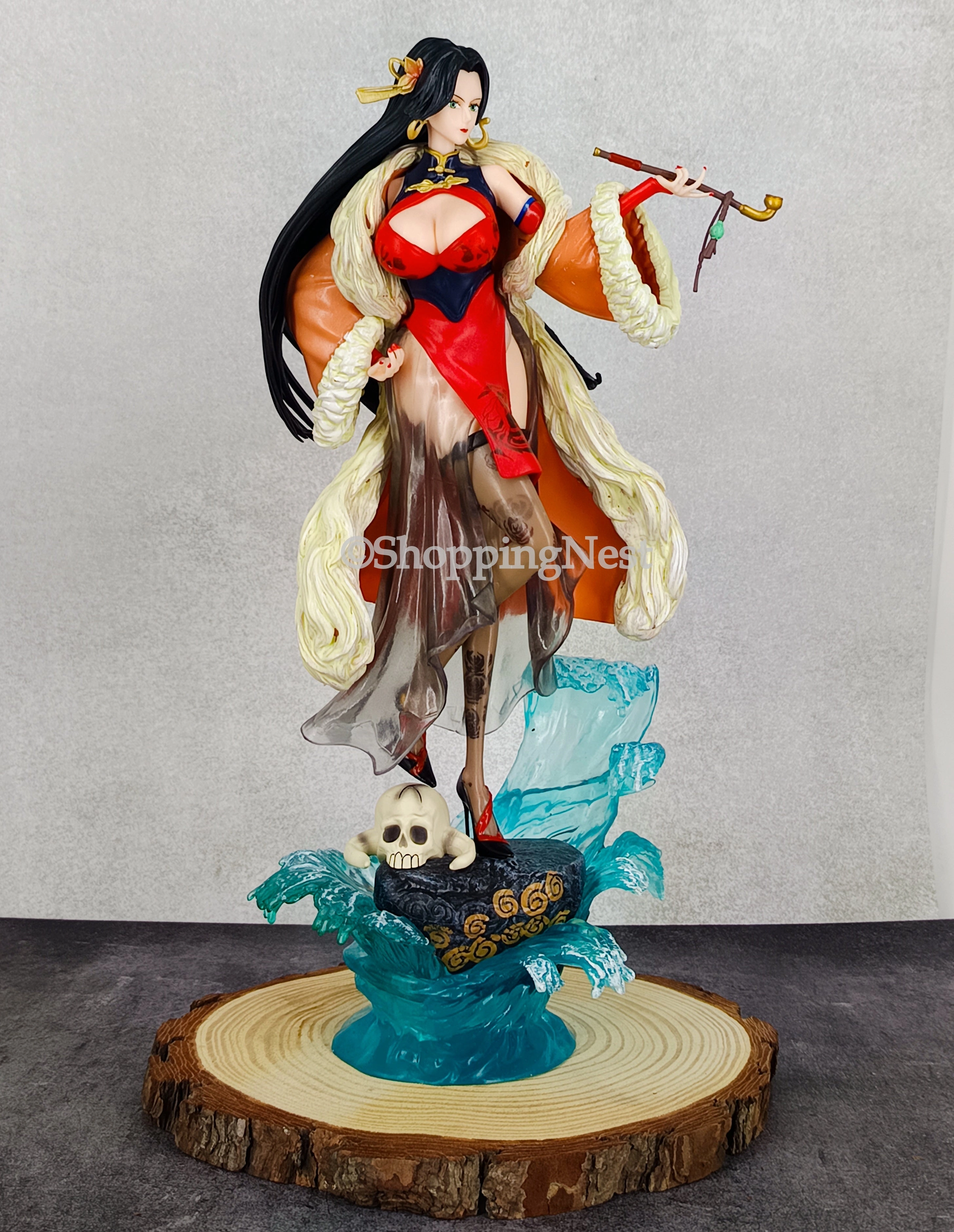 Extinct Creature Anime One Piece Boa Hancock Figure Gk Oka Shichibukai Sexy Beautiful Pvc Action Figurine  | 35.5 CMS |