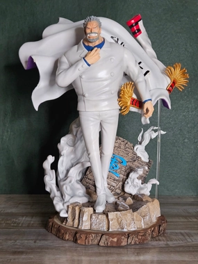 One Piece Monkey D. Garp Jumbo Captain Action Figure | 43 cm | Multiple Faces Fantasy Goods Protective Case