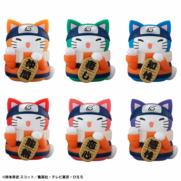Movie Item Mega Cat Project Nyaruto! NARUTO Colorful Manekineko Fortune (Set of 6)