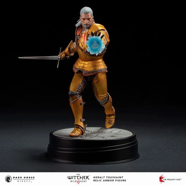 Dark Horse Comics The Witcher Season 3 Geralt Toussaint Relic Armor PVC Statue Limited Display Shelving Decoration