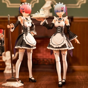 ARCTECH Action Series Re:Zero Starting Life in Another World Ram & Rem Set Worldwide Delivery
