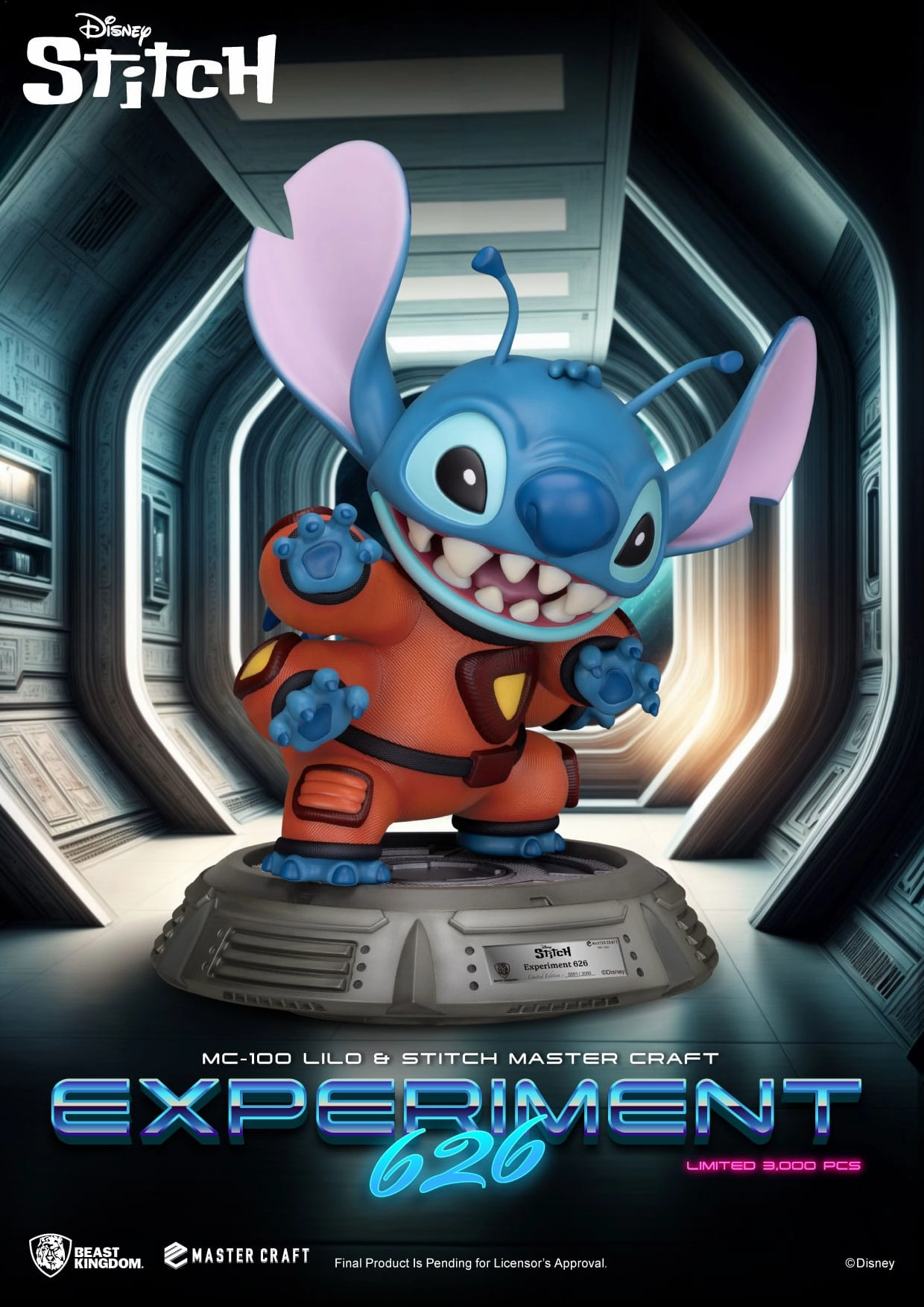 Beast Kingdom Experiment 626 - Lilo & Stitch - MC-100 - Master Craft Collectible Statue Dog Statue