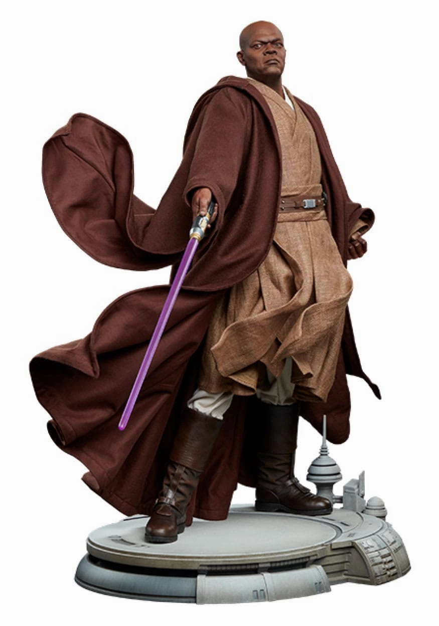 Sideshow Collectibles Star Wars Episode III Mace Windu Premium Format Figure 1/4 Statue Metaverse Asset Art Object