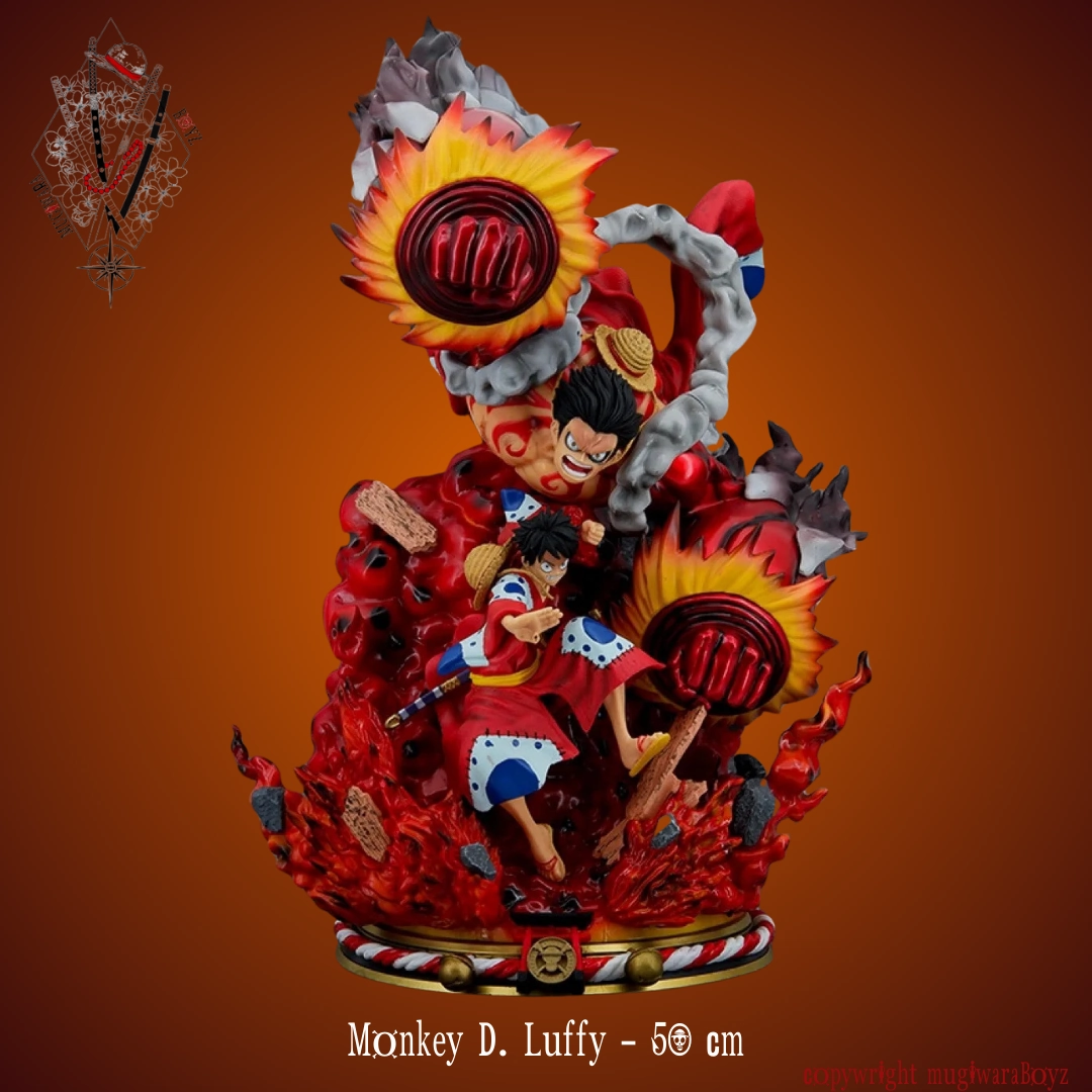 Streaming Decor Superhero Goods Figurine One piece - Monkey D Luffy : Wano Kuni / Monkey D Luffy : Gear 4 Boundman