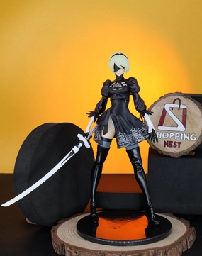 NieR:Automata 2B Action Figure (28 cm) |PVC| ?C Anime Collectible by ShoppingNest Bedroom Accent Anime Hobby