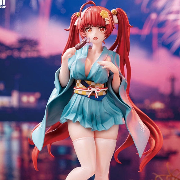 Realistic Art Museum Gift Azur Lane: Slow Ahead Honolulu Yukata Ver. 1/7 Scale Figure