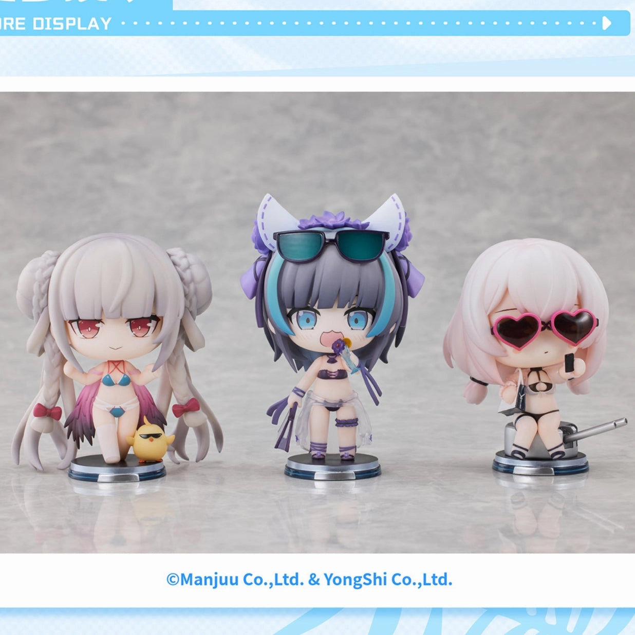 Azur Lane Summer Swimsuit Q Version Figure Vol.2 (set of 3) Classroom Decor