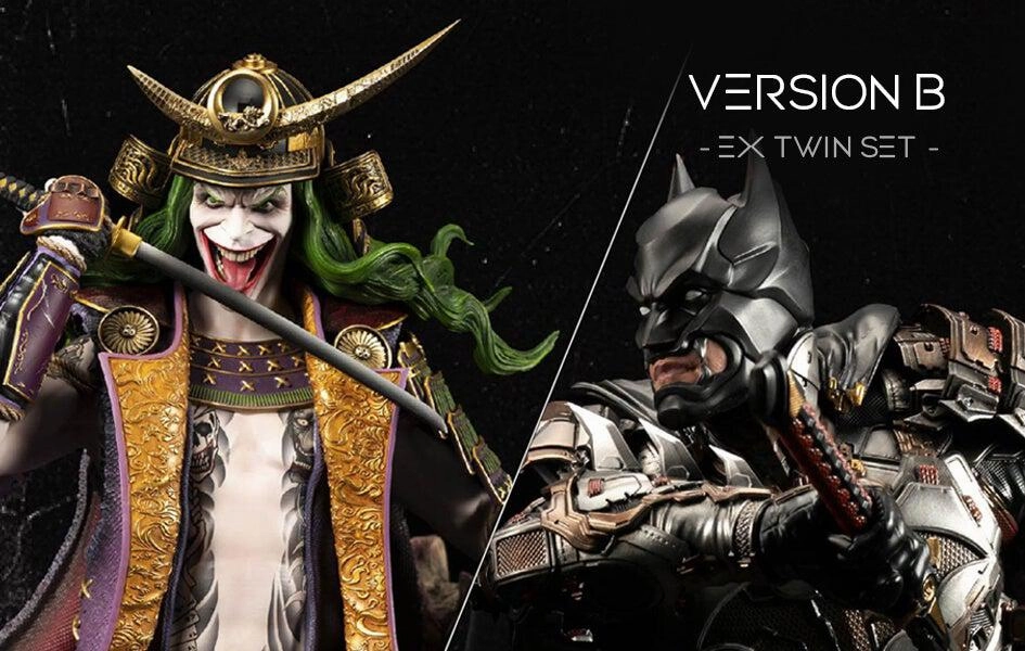 Batman Shugo B & Joker Orochi B Statue Set Paper Model Metaverse Asset