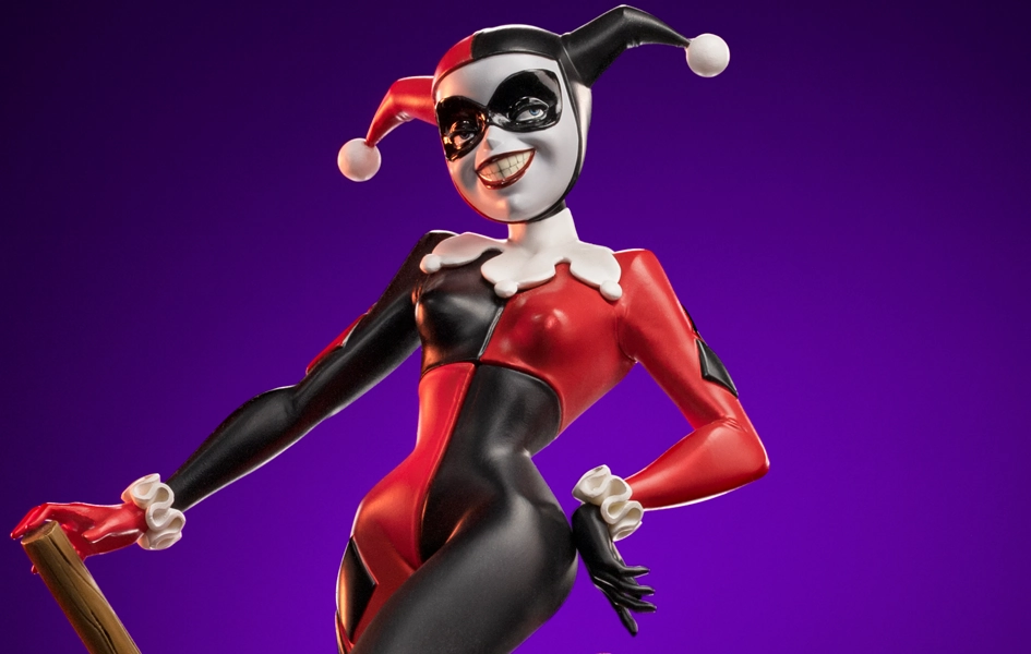 Batman The Animated Series - Harley Quinn Art Scale 1/10 Sculpture Reproduction Congratulations Present