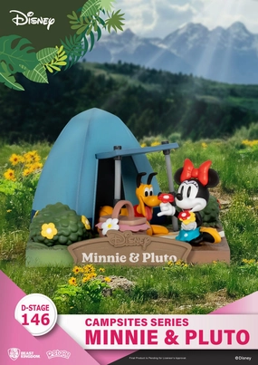 Recycled plastic Hobbyist Collection Beast Kingdom Disney Campsite Series Minnie & Pluto D-Stage PVC Diorama Statue