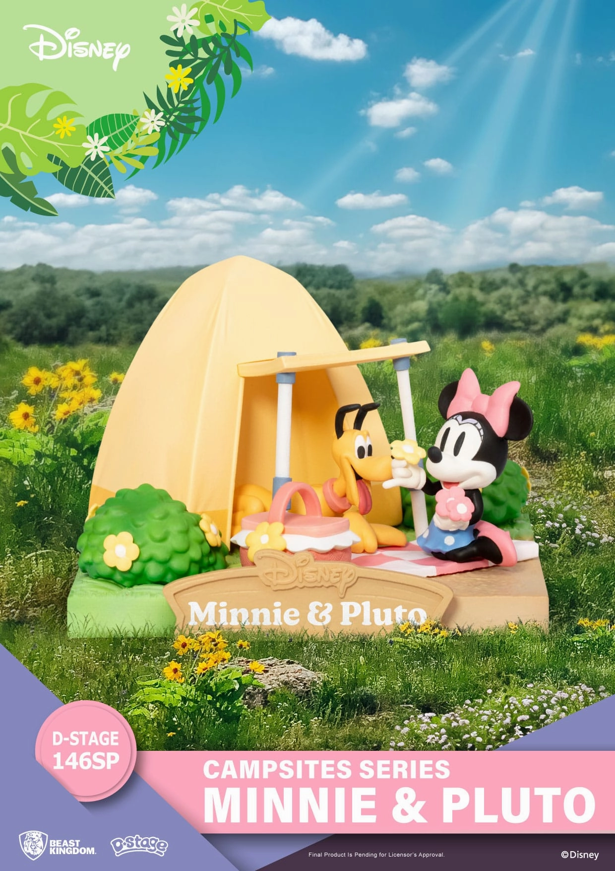 Acrylic Stand Beast Kingdom Disney Campsite Series Minnie & Pluto Special Edition D-Stage PVC Diorama Statue