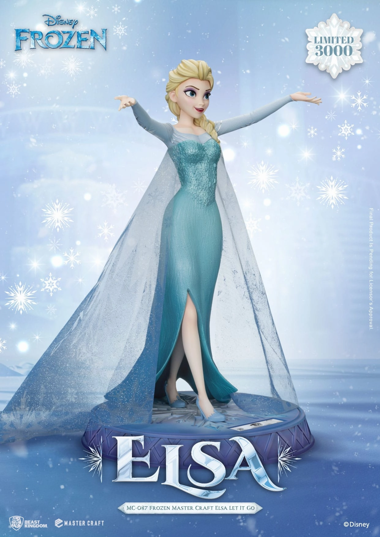 Beast Kingdom Elsa Let It Go - Disney's Frozen - MC-087 - Master Craft Collectible Statue Limited Object