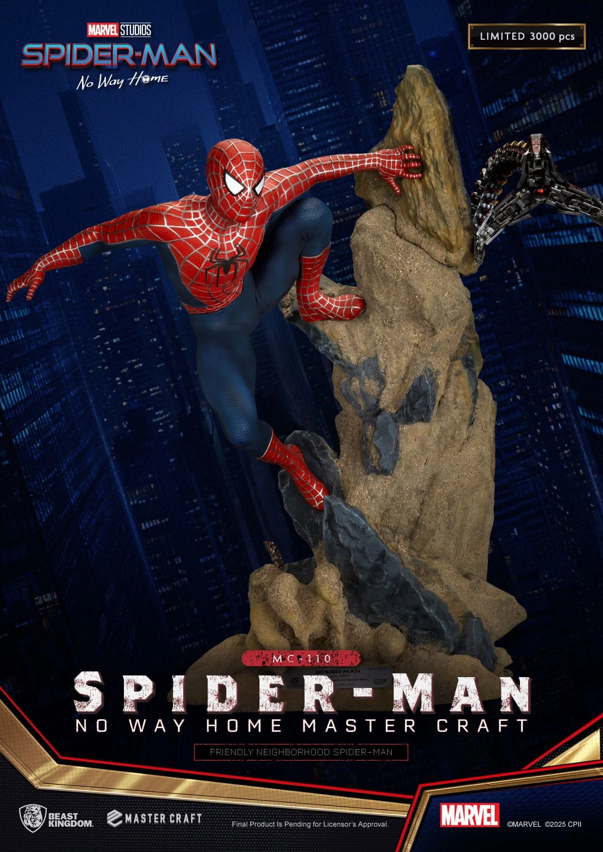 Pop Art Beast Kingdom Friendly Neighborhood Spider-Man - No Way Home - MC-110 - Master Craft Collectible Statue