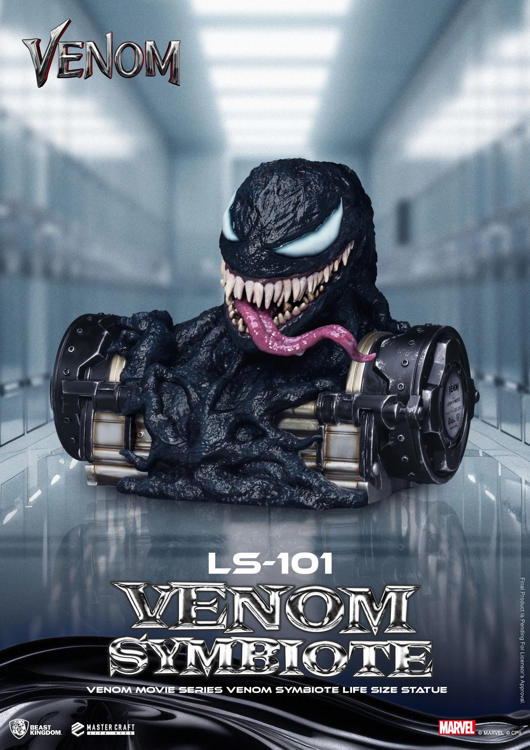 Beast Kingdom Venom Movie Series Venom Symbiote Life-Size Statue Miniature Collectible