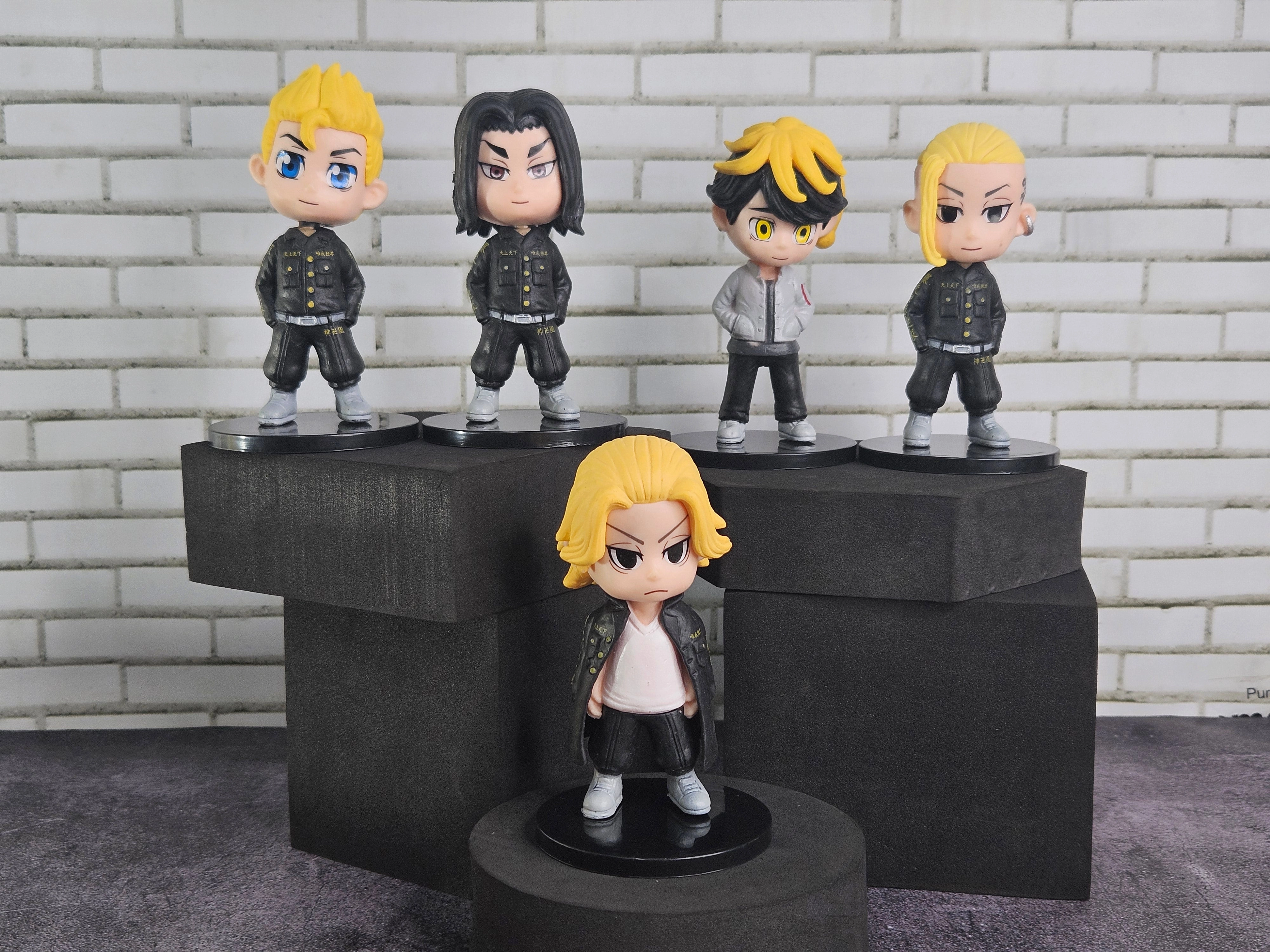 Handmade Sculpture Robot Merchandise Tokyo Revengers Action Figure Set of 5 | 8 cm | Anime Collectible