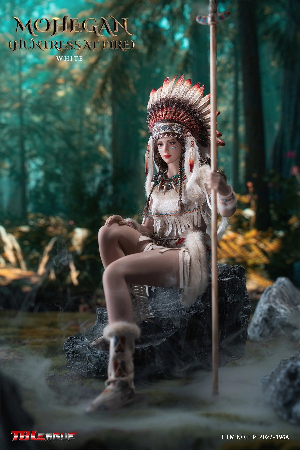 Phicen TBLeague Mohegan (huntress attire) - White 1/6 Action Figure Gender Neutral Community Member
