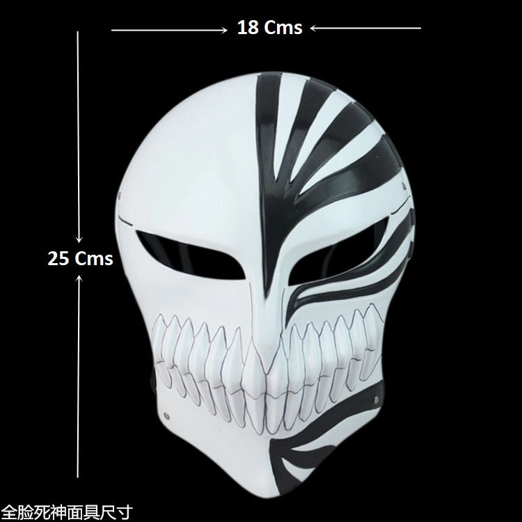 Bleach  | Ichigo Kurosaki |Black Face Mask For Coplay | 25 x 18 Cms | Niche Interest Staircase Decor