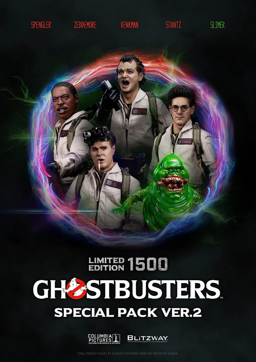 Chibi Decor Limited Display Blitzway Ghostbusters Venkman, Stantz, Spengler & Zeddemore Ver. 2 Premium UMS 1/6 Action Figure 4-Pack