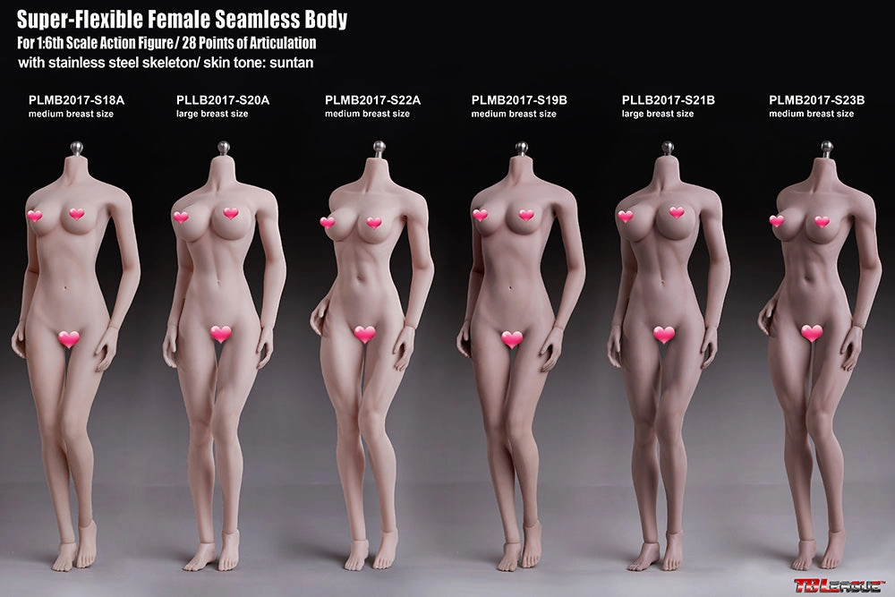 Wood Carving Phicen TBLeague S21B Suntan, Large Bust Female Seamless 1/6 Body Action Figure