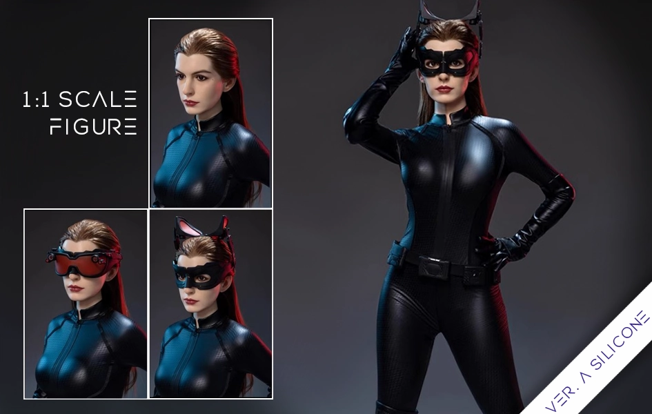 Catwoman (Anne Hathaway) Life-Size Figure (Silicone Body) Chibi Art