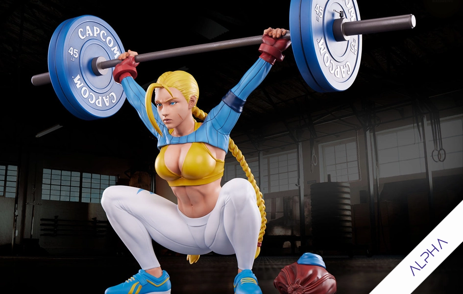 Personalized Exhibit Story Driven Cammy Powerlifting (Alpha Edition) 1/4 Scale Statue