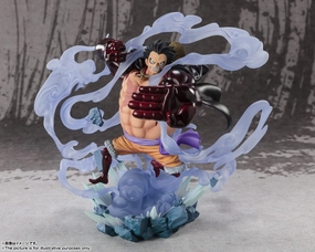 Figuarts ZERO Super Fierce Battle Monkey D. Luffy Gear 4 Captain 3 Onigashima Monster Battle Non toxic Chibi Sculpture