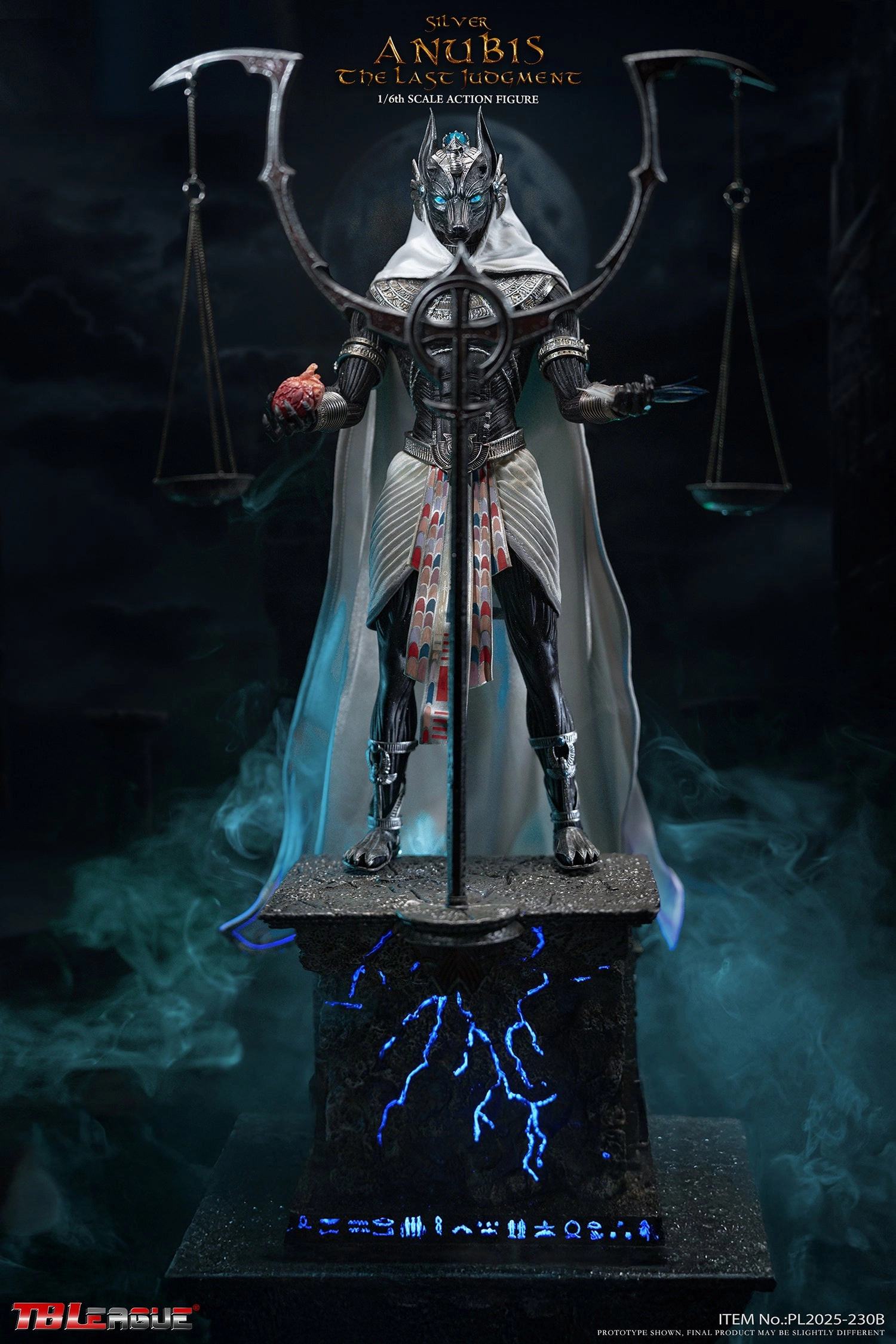 Phicen TBLeague The Last Judgment Anubis - Silver 1/6 Action Figure Vintage Theme Wild Animal