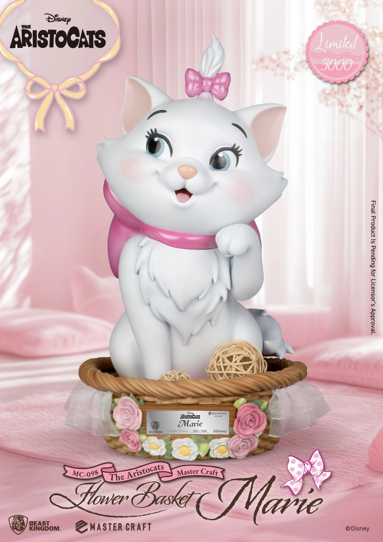 Full Set Beast Kingdom Flower Basket Marie - Disney's The Aristocats - MC-098 - Master Craft Collectible Statue