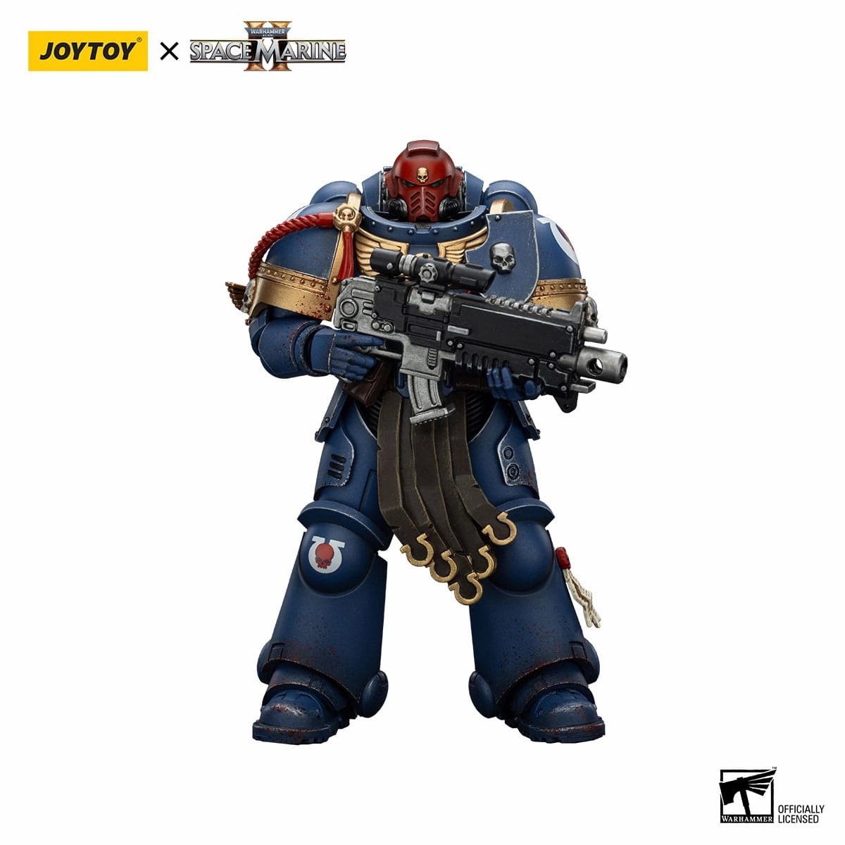 Realistic Art JOYTOY Warhammer 40,000: Space Marine 2 Ultramarines Sergeant Gadriel Action Figure
