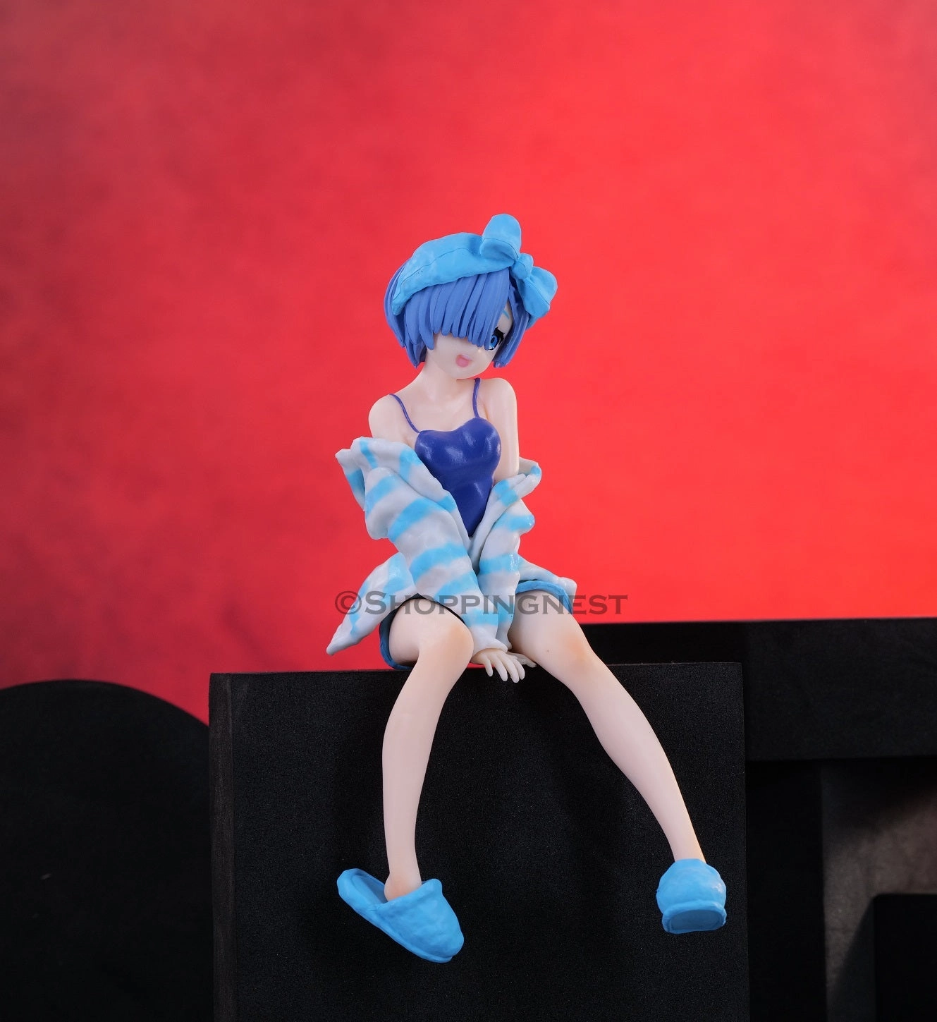 Limited Run Re:Zero Noodle Stopper PVC Action Figure Statue Rem Room Wear | 14cm |