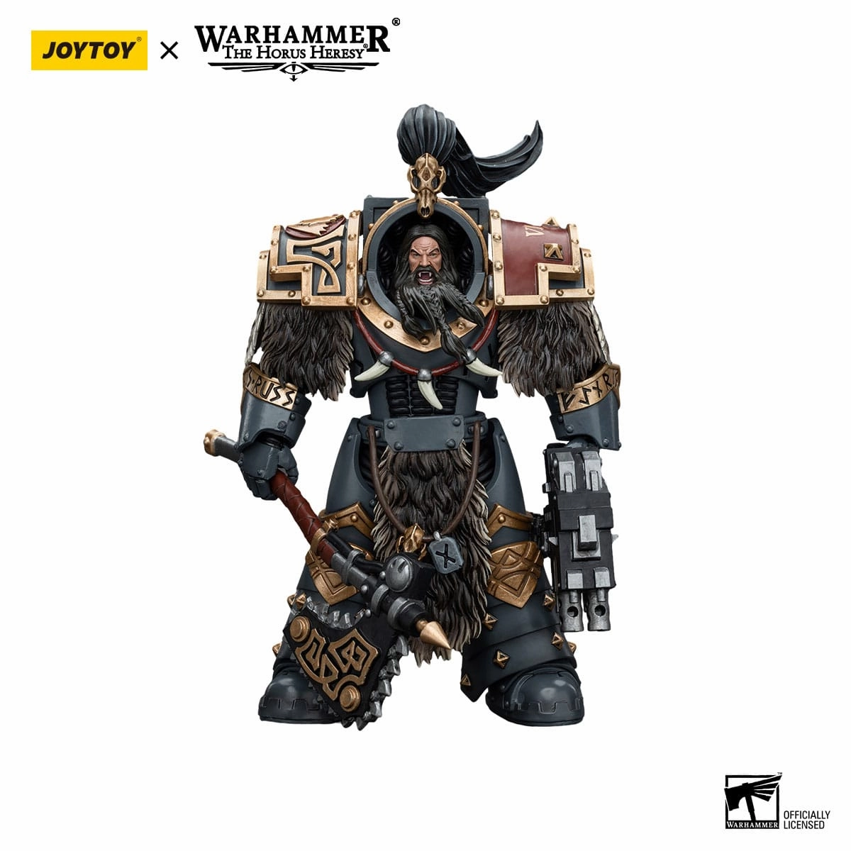 JOYTOY Warhammer The Horus Heresy Space Wolves Varagyr Wolf Guard Squad Varagyr Terminator 1 1/18 Action Figure PVC Collectible Blue Ribbon