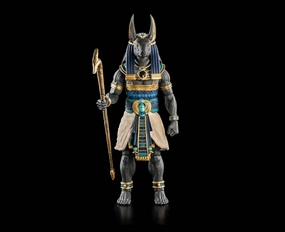 Four Horsemen Studios Figura Obscura Anubis Black & Blue Action Figure Multi Pose Display Model
