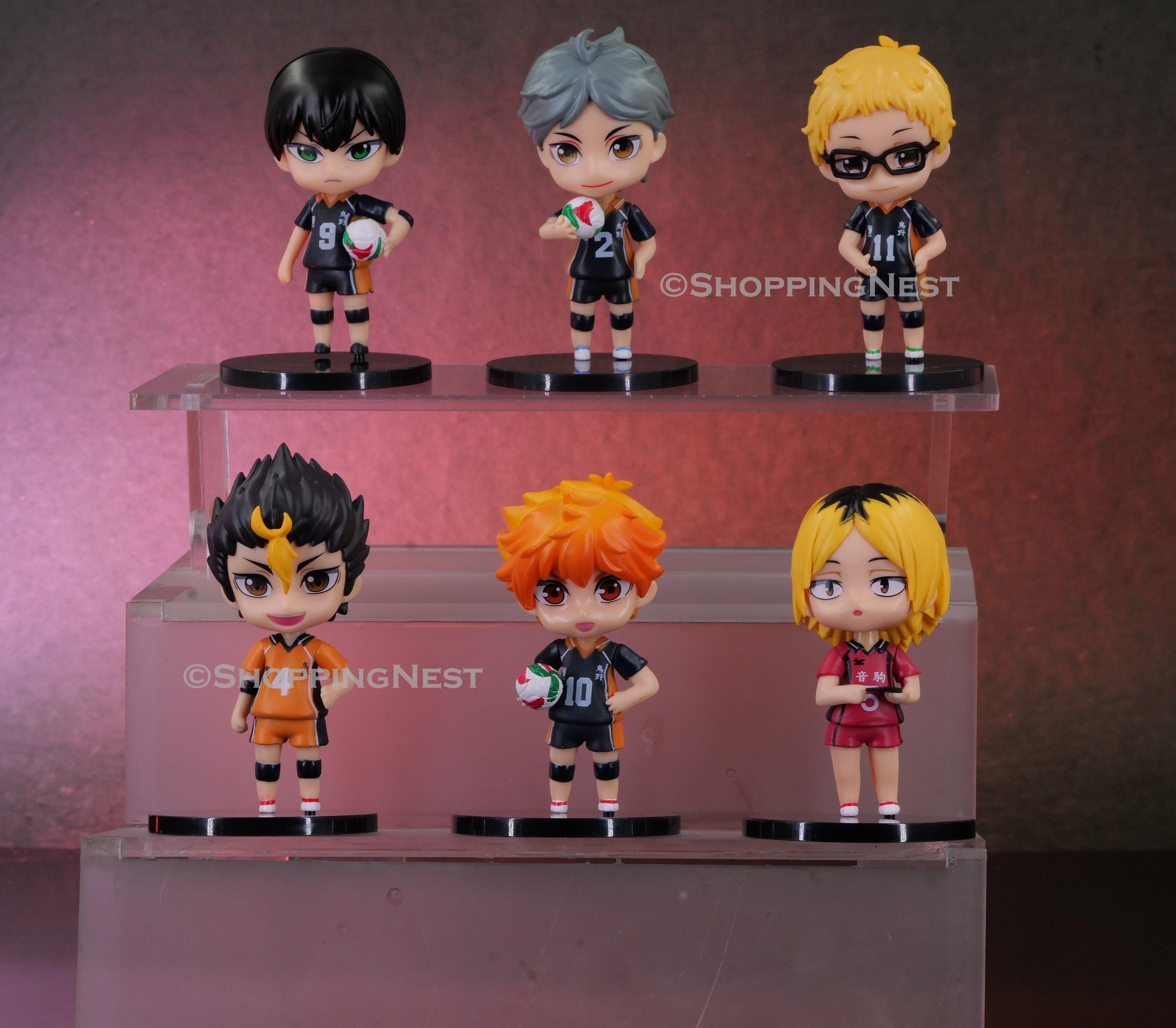 Haikyuu Set Of 6 Action Figures Set A PVC with Base | 10 Cms | Magazine Cover