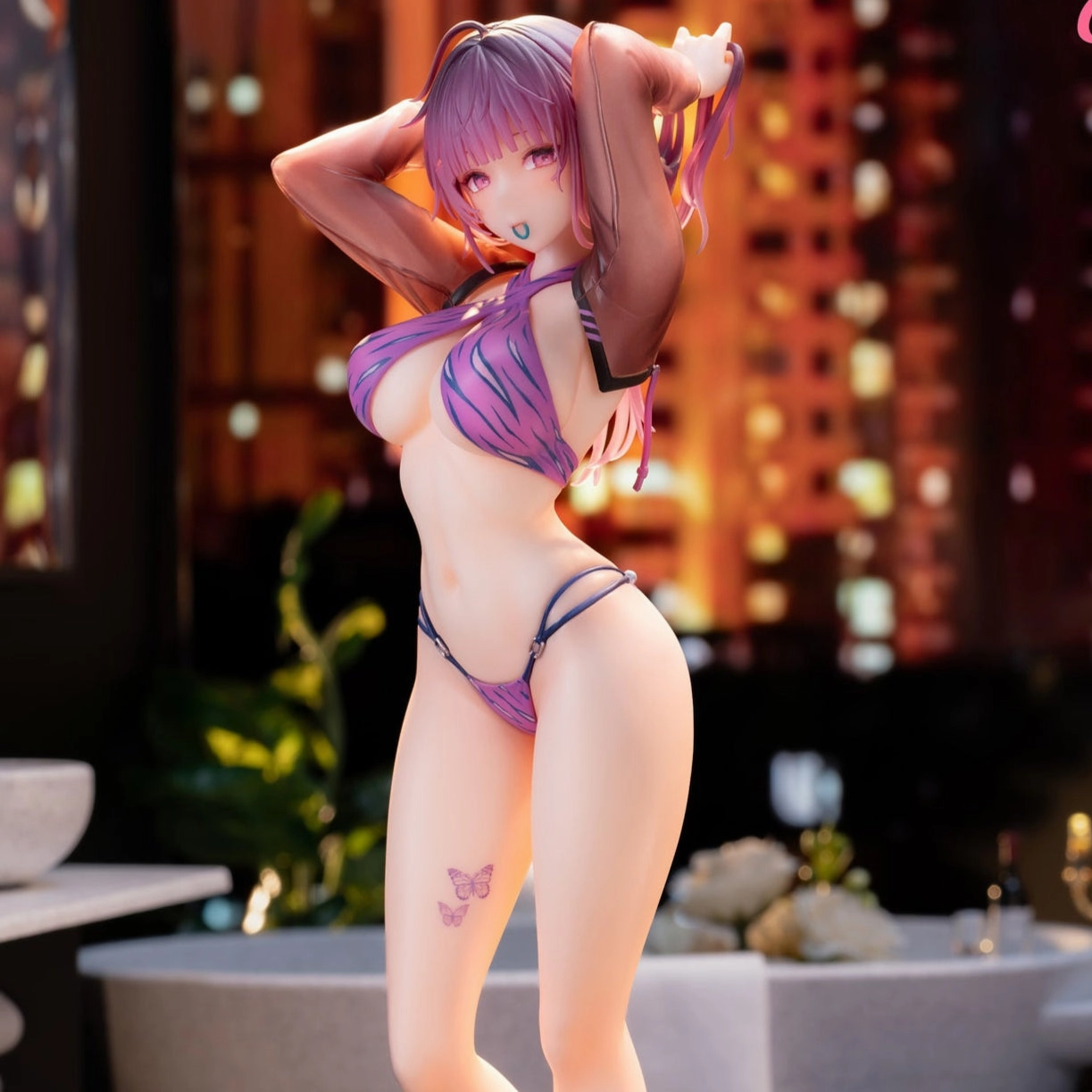 Fantasy Product Paper Model Preparing for a Date Shiso illustration by myabit