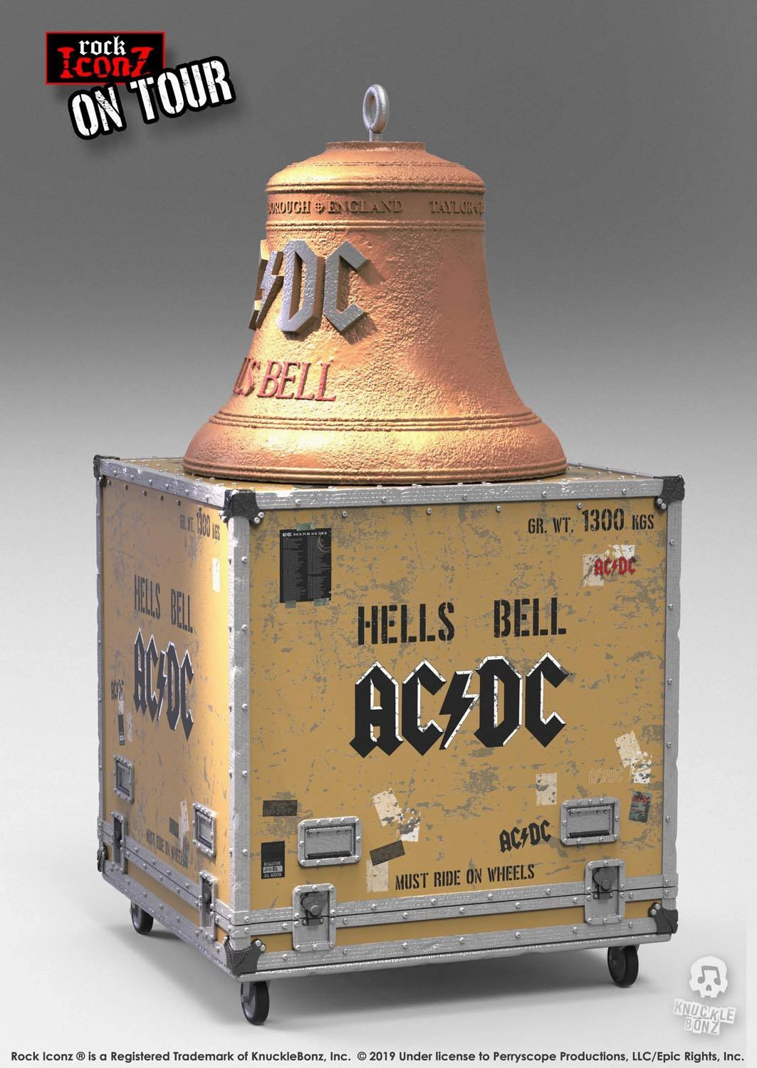 Superhero Merchandise Exquisite Craftsmanship Knucklebonz AC/DC Rock Ikonz On Tour Hell's Bell Statue