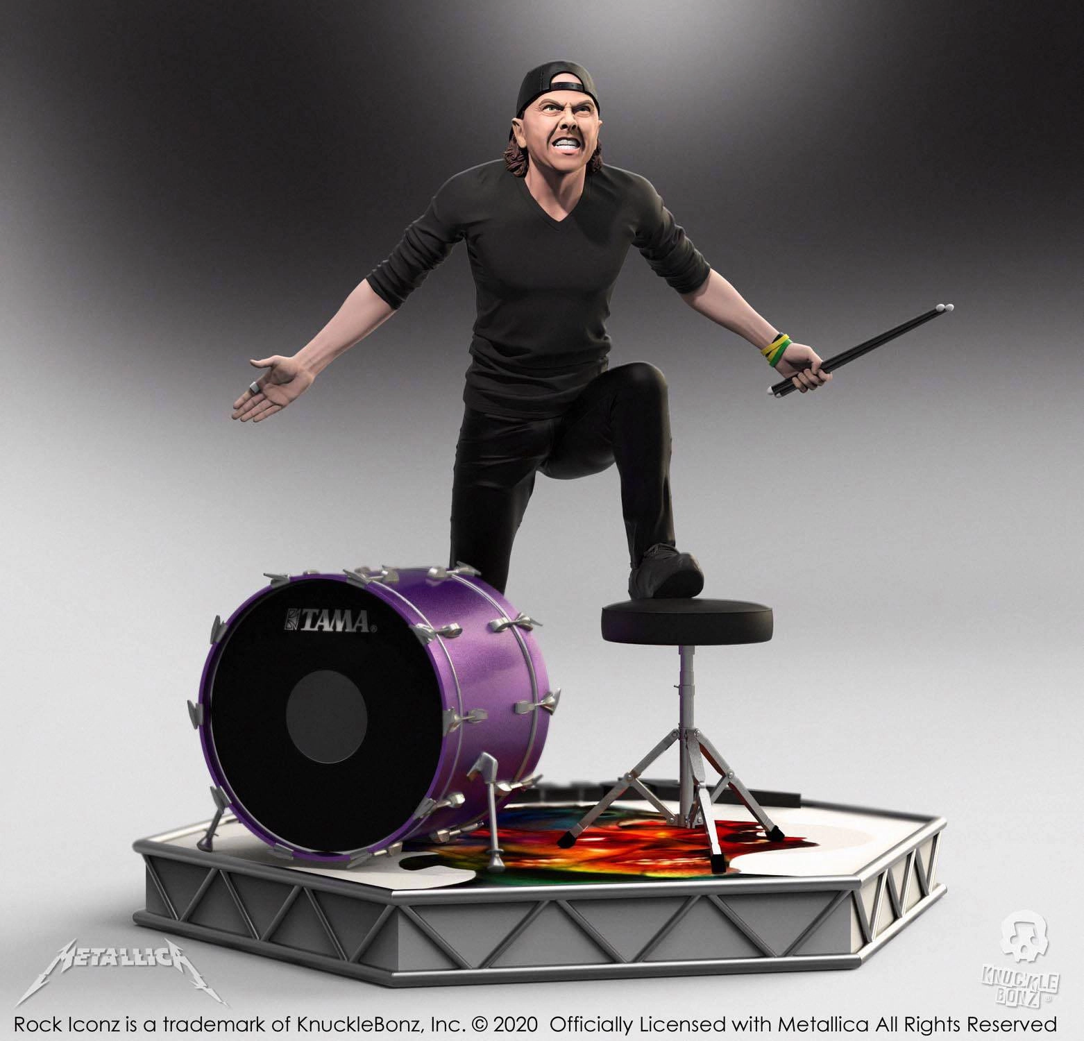 Knucklebonz Metallica Rock Iconz Lars Ulrich Statue Traditional Craft Contemporary Home