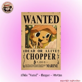 Global Citizen Awareness Raise Affiche "Wanted" - Chopper