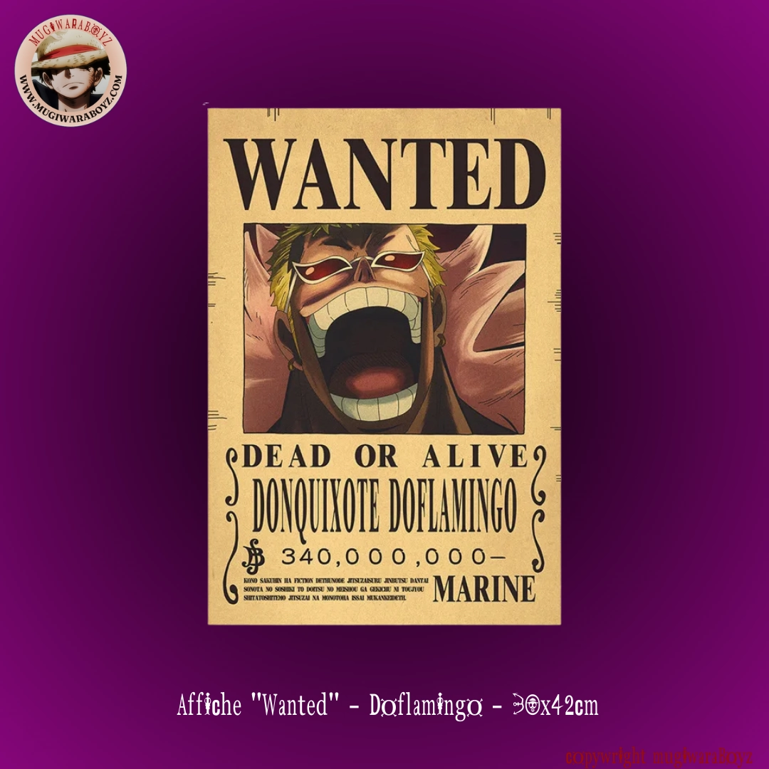 Gratitude Express Affiche "Wanted" - Doflamingo