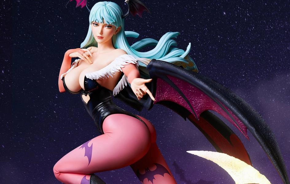 Vinyl Model Hand Sculpted Darkstalkers - Morrigan Player 1 - 1/4 Scale Statue