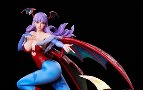 Darkstalkers - Morrigan Player 2 - 1/4 Scale Statue Swapable Head