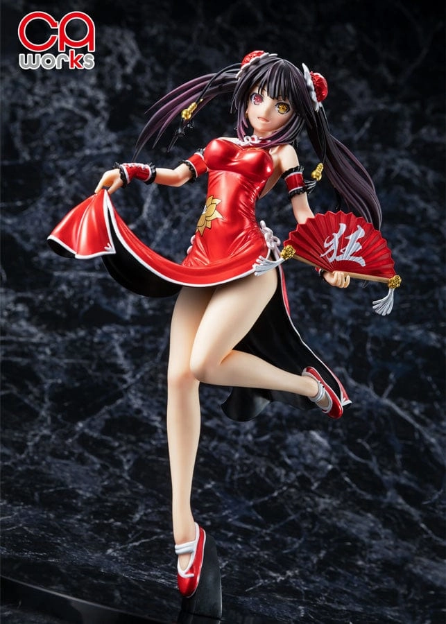 Date A Live III Kurumi Tokizaki China Dress ver. Repaint Color 1/7th Scale Painted Complete Figure Vinyl Collection Interactive Exhibit